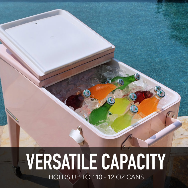 Patio ice chest on hot sale wheels